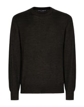 Extra-fine cashmere round-neck sweater -  | Dolce & Gabbana