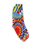 Carretto-print cotton socks -  | Dolce &amp; Gabbana