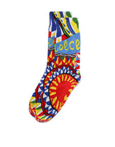 Carretto-print cotton socks -  | Dolce &amp; Gabbana