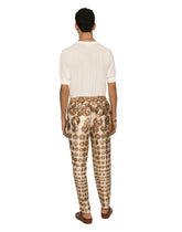 Cotton sweater with logo label -  | Dolce &amp; Gabbana