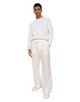 Cotton jacquard sweater with all-over jacquard DG -  | Dolce & Gabbana
