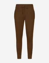 Jogging pants in wool and cashmere knit -  | Dolce &amp; Gabbana