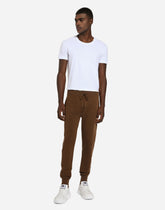 Jogging pants in wool and cashmere knit -  | Dolce &amp; Gabbana