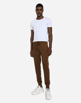 Jogging pants in wool and cashmere knit -  | Dolce &amp; Gabbana