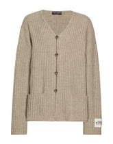 Fisherman’s rib wool cardigan -  | Dolce &amp; Gabbana