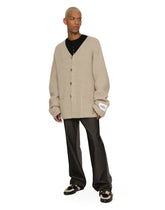 Fisherman’s rib wool cardigan -  | Dolce &amp; Gabbana