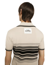 Wool polo-shirt with contrasting stripes -  | Dolce & Gabbana