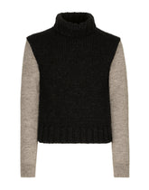 Two-tone wool and alpaca turtle-neck sweater -  | Dolce &amp; Gabbana