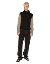 Two-tone wool and alpaca turtle-neck sweater -  | Dolce &amp; Gabbana