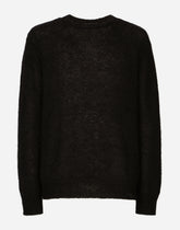 Round-neck mohair wool sweater -  | Dolce &amp; Gabbana