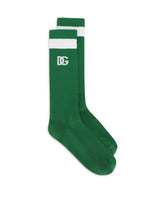 Ribbed socks with DG logo -  | Dolce &amp; Gabbana