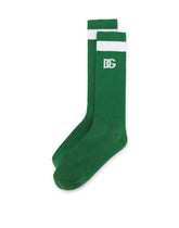 Ribbed socks with DG logo -  | Dolce &amp; Gabbana