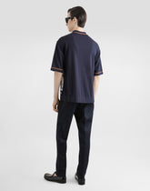 Silk and cotton shirt with dog print -  | Dolce &amp; Gabbana