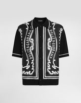 Silk and cotton shirt with bandanna print -  | Dolce &amp; Gabbana