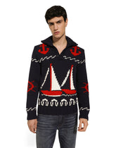 Marina-print turtle-neck sweater -  | Dolce & Gabbana