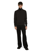Zip-up cashmere turtle-neck pullover -  | Dolce &amp; Gabbana