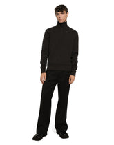 Zip-up cashmere turtle-neck pullover -  | Dolce &amp; Gabbana