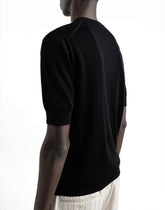 Cotton round-neck sweater with tag -  | Dolce &amp; Gabbana