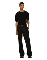 Silk round-neck sweater with all-over DG logo -  | Dolce &amp; Gabbana