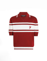 Silk and cotton polo-shirt with logo embroidery -  | Dolce &amp; Gabbana