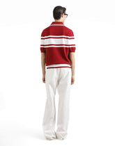 Silk and cotton polo-shirt with logo embroidery -  | Dolce &amp; Gabbana