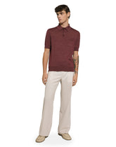 Short-sleeved silk and cashmere polo-shirt -  | Dolce &amp; Gabbana