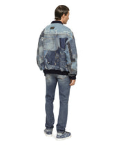 Light blue slim-fit stretch jeans with abrasions -  | Dolce & Gabbana