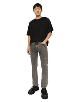 Light gray wash slim-fit stretch jeans -  | Dolce & Gabbana
