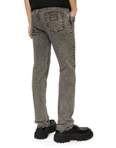 Light gray wash slim-fit stretch jeans -  | Dolce & Gabbana
