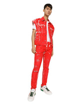 Overdyed slim-fit stretch jeans with abrasions -  | Dolce &amp; Gabbana