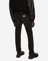 Slim fit stretch denim jeans with subtle abrasions -  | Dolce &amp; Gabbana