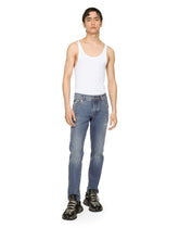 Slim fit stretch denim jeans with subtle abrasions -  | Dolce & Gabbana
