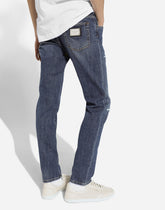 Slim-fit stretch blue denim jeans -  | Dolce &amp; Gabbana