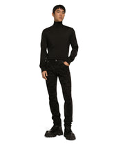 Slim-fit stretch black denim jeans -  | Dolce & Gabbana