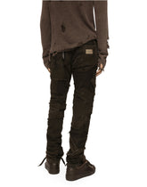 Slim-fit overdyed patchwork jeans -  | Dolce &amp; Gabbana