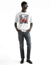 Slim-fit stretch cotton jeans with logo embroidery -  | Dolce &amp; Gabbana