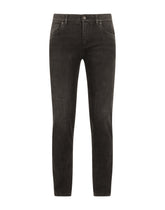 Black wash skinny stretch jeans -  | Dolce & Gabbana
