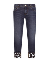 Mid blue skinny stretch jeans -  | Dolce & Gabbana