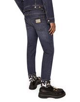 Mid blue skinny stretch jeans -  | Dolce & Gabbana