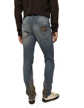 Overdyed stretch denim skinny jeans -  | Dolce & Gabbana