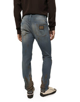 Overdyed stretch denim skinny jeans -  | Dolce & Gabbana