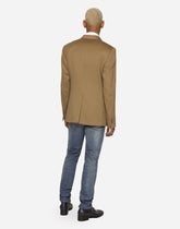 Washed skinny stretch jeans with whiskering -  | Dolce &amp; Gabbana