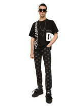 Skinny stretch jacquard jeans with DG Monogram design -  | Dolce & Gabbana