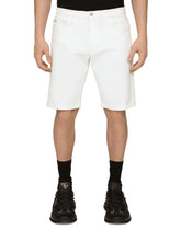 STRETCH DENIM BERMUDA SHORTS -  | Dolce & Gabbana