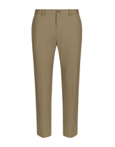 Stretch cotton and cashmere pants -  | Dolce &amp; Gabbana