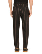 Pinstripe stretch wool pants -  | Dolce &amp; Gabbana