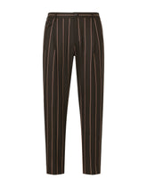 Pinstripe stretch wool pants -  | Dolce &amp; Gabbana