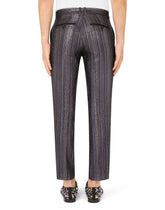 Striped lurex jacquard pants -  | Dolce &amp; Gabbana