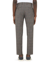 Wool glen plaid pants -  | Dolce &amp; Gabbana
