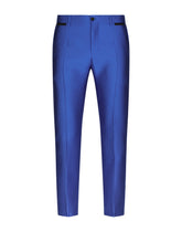 Herringbone-effect jacquard pants -  | Dolce & Gabbana
